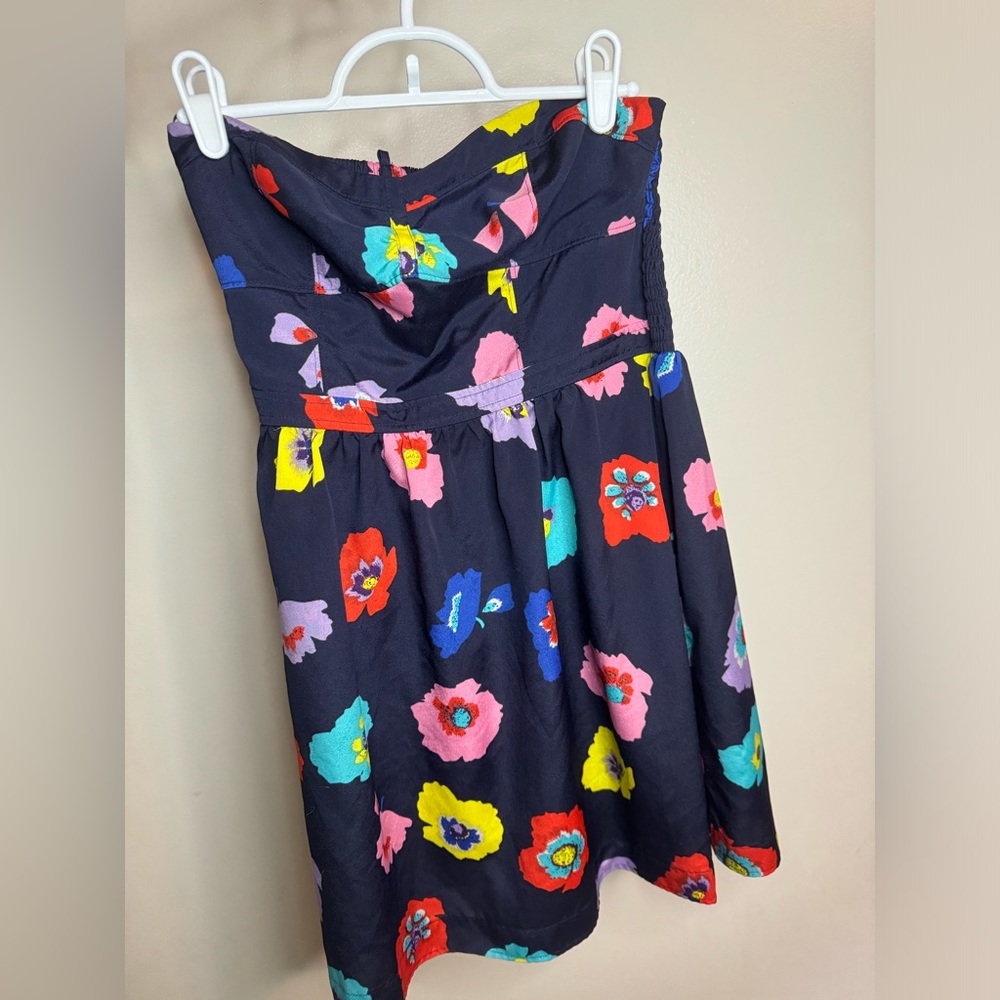Blue American Eagle strapless floral sundress